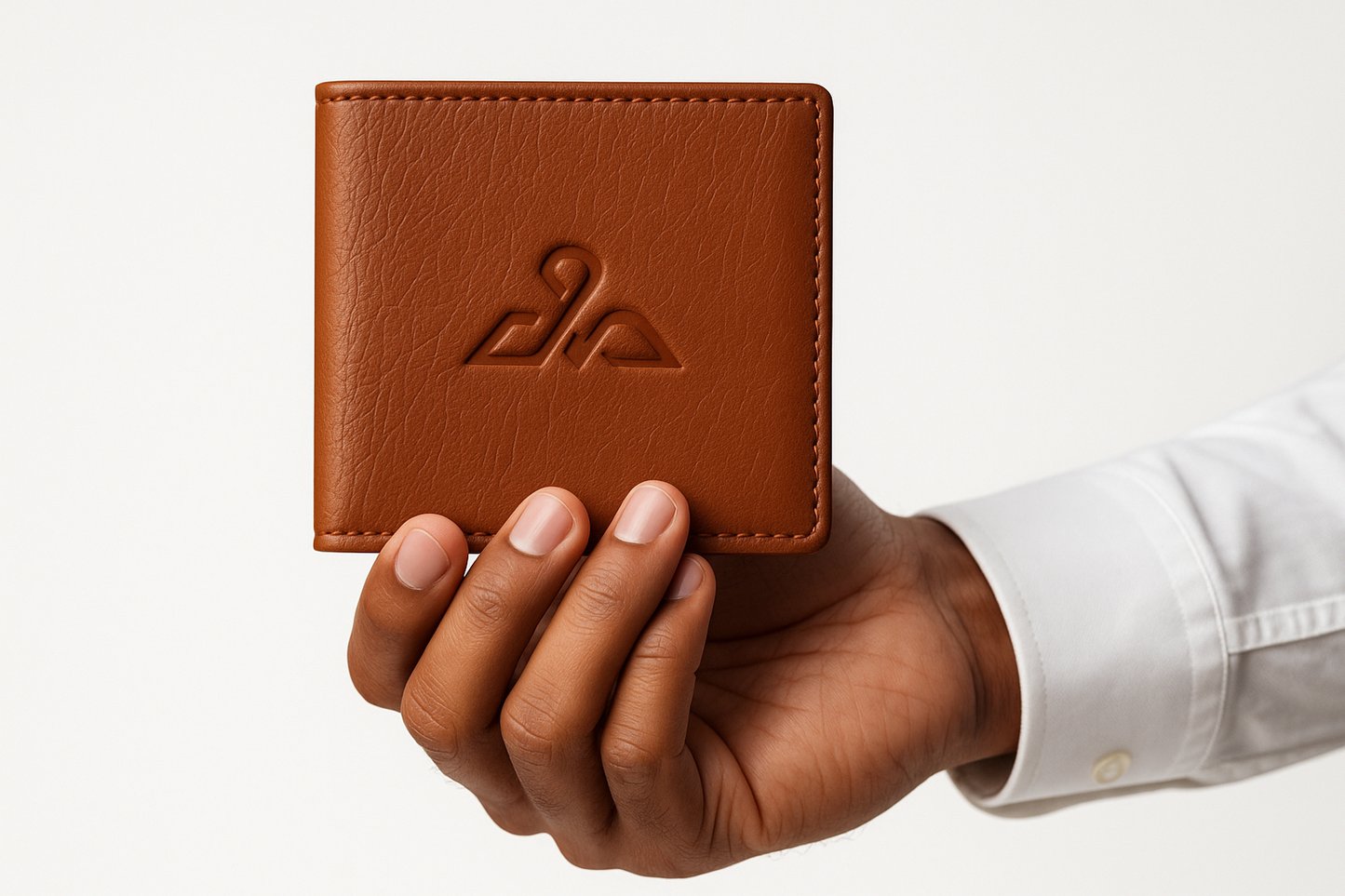 EagleXpres Classic Tan Bifold Wallet with Coin Pocket & ID Slot