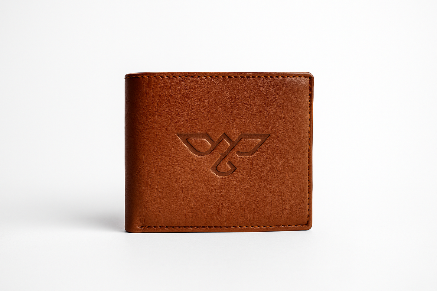 EagleXpres Classic Tan Bifold Wallet with Coin Pocket & ID Slot