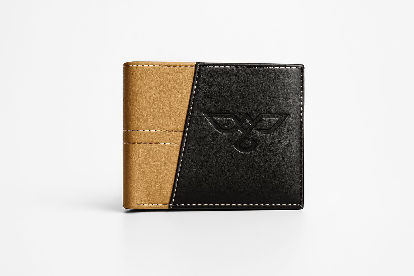 EagleXpres Two-Tone Bifold Wallet β Black & Camel Edition