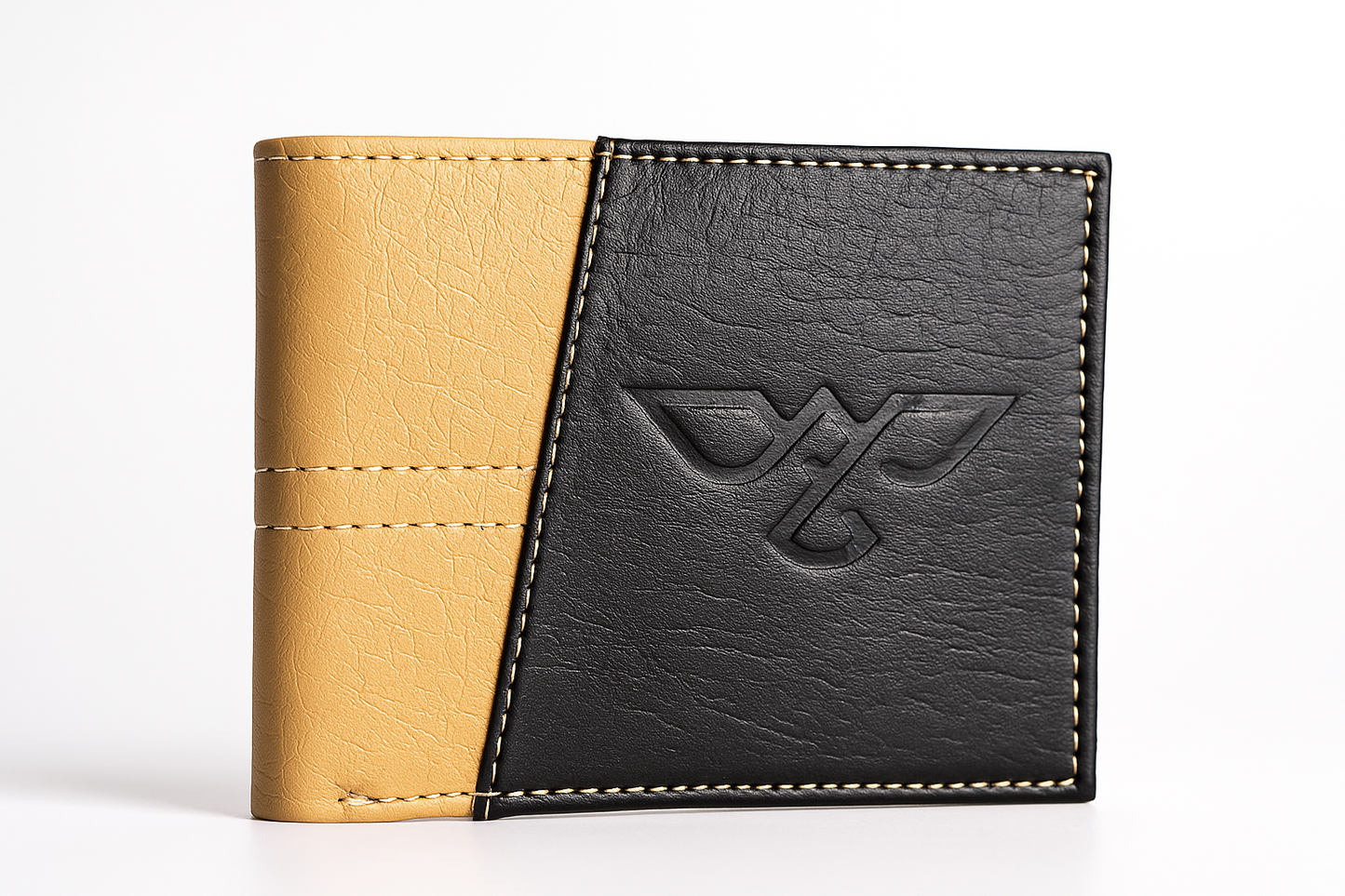 EagleXpres Two-Tone Bifold Wallet β Black & Camel Edition
