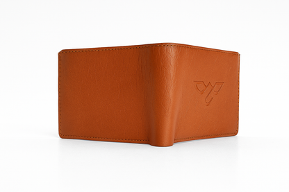 EagleXpres Classic Tan Bifold Wallet with Coin Pocket & ID Slot