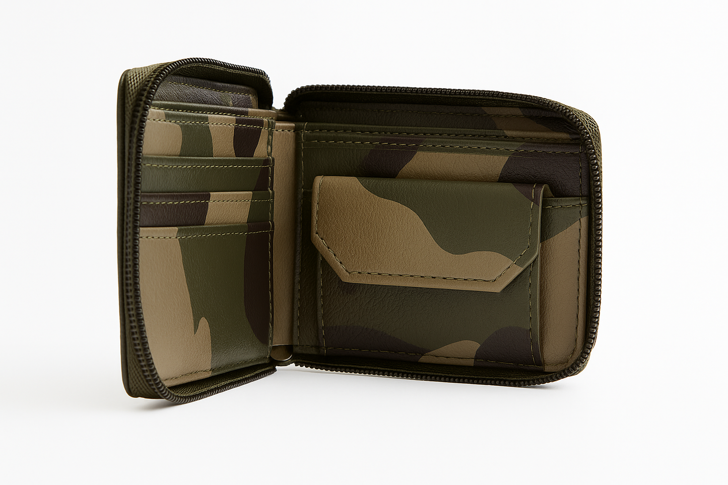 EagleXpres Camo Zip-Around Wallet – Tactical Edition